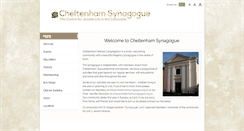 Desktop Screenshot of cheltenhamsynagogue.org.uk