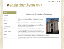Tablet Screenshot of cheltenhamsynagogue.org.uk